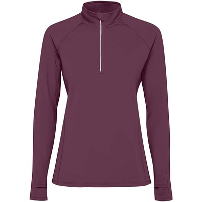 Estambul Half-Zip Sweatshirt für Damen, Plum red, M