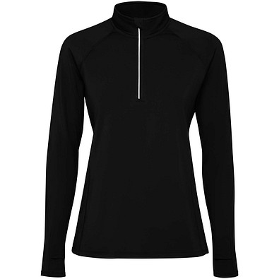Estambul Half-Zip Sweatshirt für Damen, schwarz, 2XL