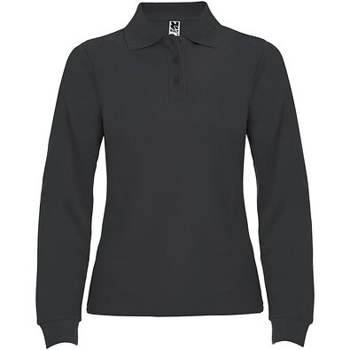Estrella Langarm Poloshirt für Damen, Dark Lead, S