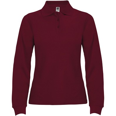 Estrella Langarm Poloshirt für Damen, Garnet, M