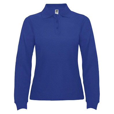 Estrella Langarm Poloshirt für Damen, Royal, S