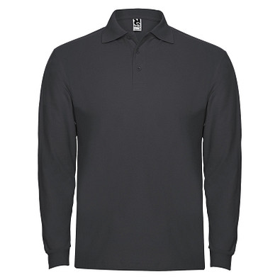 Estrella Langarm Poloshirt für Herren, Dark Lead, 2XL