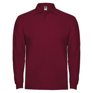 Estrella Langarm Poloshirt für Herren, Garnet, 2XL