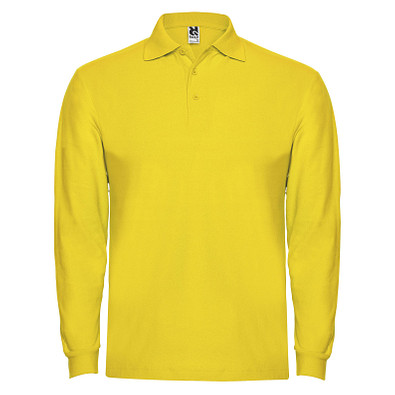 Estrella Langarm Poloshirt für Herren, gelb, 3XL