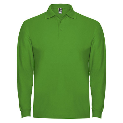 Estrella Langarm Poloshirt für Herren, Grass Green, 2XL