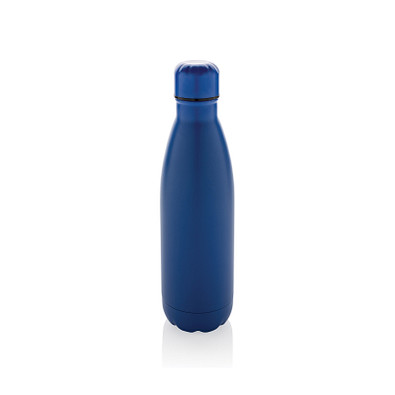 Eureka einwandige Wasserflasche aus RCS rec. Stainless-Steel, blau