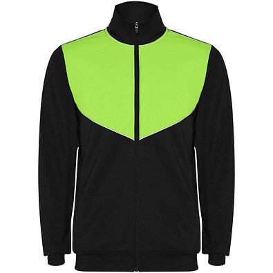 Evans Trainingsanzug für Kinder, schwarz/limone, 8