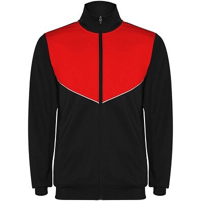 Evans Trainingsanzug für Kinder, schwarz/rot, 8