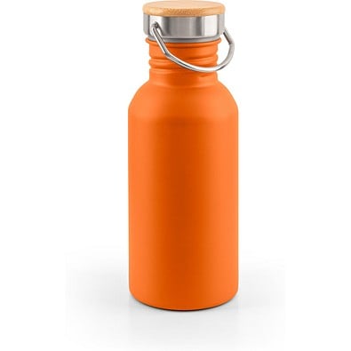 EWING. Edelstahlflasche (90 % recycelt) mit einwandiger Ausführung, Orange