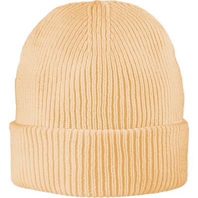 Exclusive Recycled Fine Rib Beanie, Pfirsich