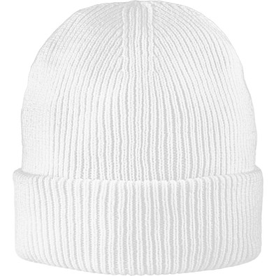 Exclusive Recycled Fine Rib Beanie, Weiß