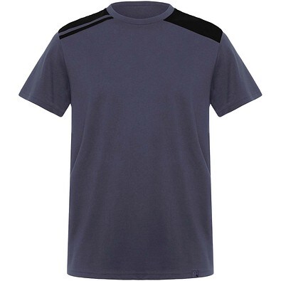 Expedition Kurzärmeliges T-Shirt für Herren, 160 g/m2, blei/schwarz, L