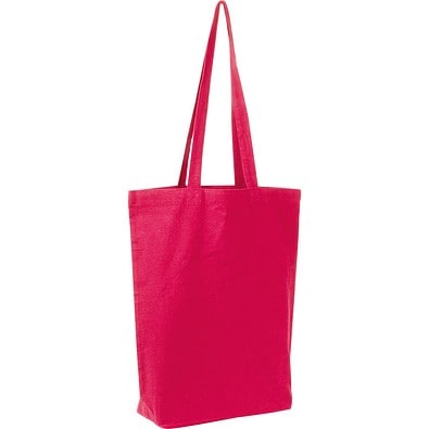Fairtrade Baumwolltasche mit Bodenfalte PIOTR, rot