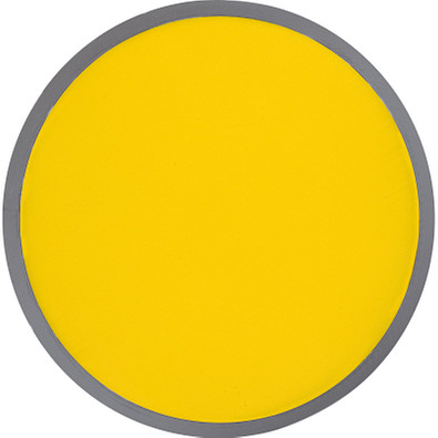 Faltbare Wurfscheibe aus Polyester mit Etui, gelb