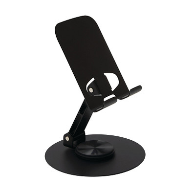 Faltbarer Stahl-Telefonhalter DESK MASTER,schwarz