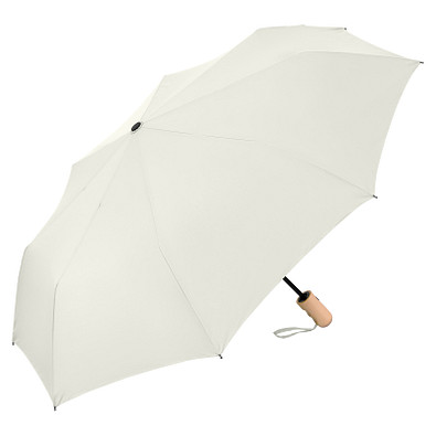 FARE Automatik-Taschenschirm ÖkoBrella, naturweiß wS