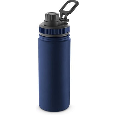 FEDERER. Trinkflasche aus 90% recyceltem Edelstahl 570 mL, Dunkelblau