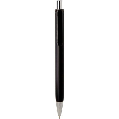 Feld RCS recycelter Kugelschreiber mit Metallic-Finish (schwarze Mine), schwarz