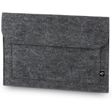 FELPY SLEEVE. Laptoptasche aus recyceltem Filz (100% rPET), Dunkelgrau