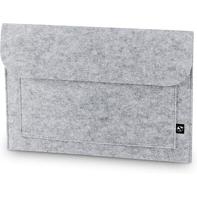 FELPY SLEEVE. Laptoptasche aus recyceltem Filz (100% rPET), Hellgrau