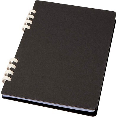 Fil A5 Hardcover RCS recyceltes Spiralnotizbuch, schwarz