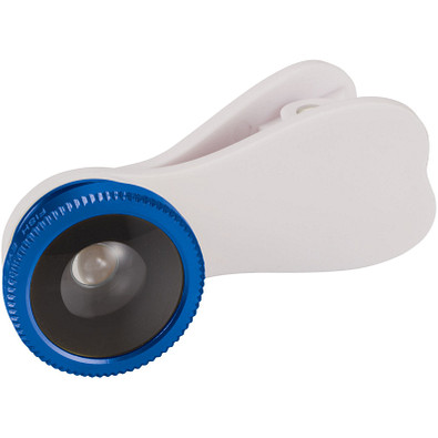 Fischaugenobjektiv mit Clip, royalblau Fischaugenobjektiv mit Clip, royalblau