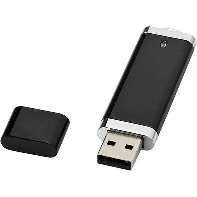 Flat USB-Stick, schwarz, 2GB