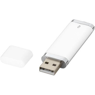 Flat USB-Stick, weiss, 2GB