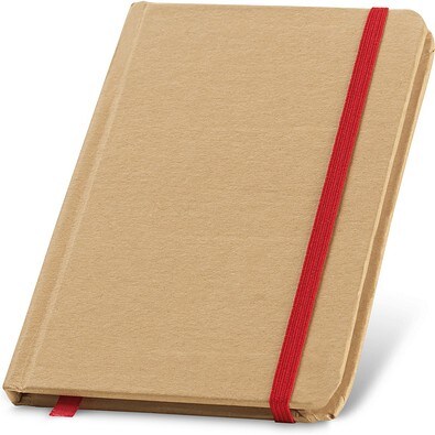 FLAUBERT. Notizbuch mit Hardcover aus Karton, 160 unlinierten, Rot