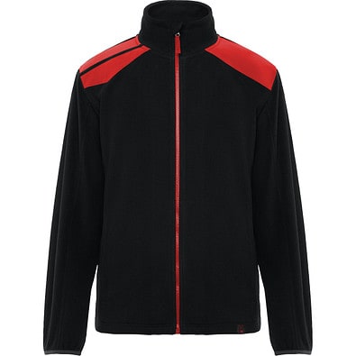 Fleecejacke Terrano in kombinierten Farben, M, schwarz/rot