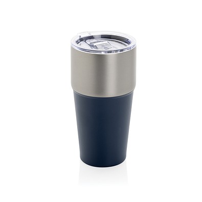 Fluid Becher aus RCS-zertifiziert recyceltem Stahl, 500ml, navy blau