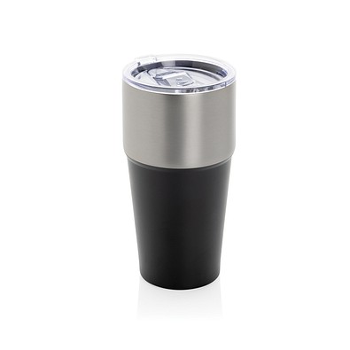 Fluid Becher aus RCS-zertifiziert recyceltem Stahl, 500ml, schwarz