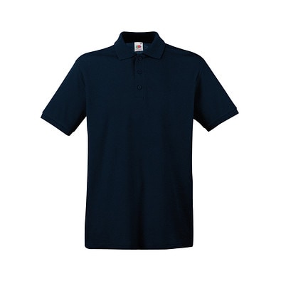 FRUIT OF THE LOOM® Unisex Poloshirt Pique, Deep Navy, XXL