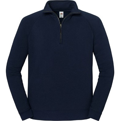 FRUIT OF THE LOOM® Unisex Sweatshirt Zip-Neck, navy, XL