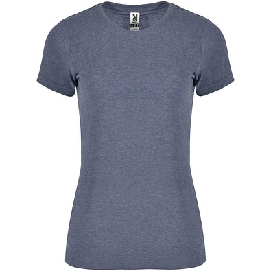 Fox T-Shirt für Damen, Heather Denim Blue, 2XL