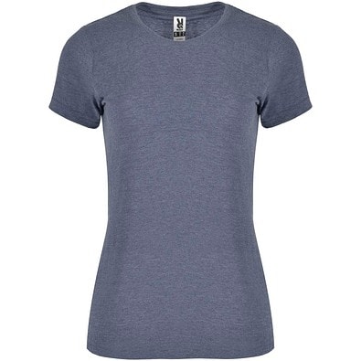 Fox T-Shirt für Damen, Heather Denim Blue, L
