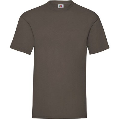 FRUIT OF THE LOOM ® Unisex T-Shirt Valueweight T, chocolate, XL