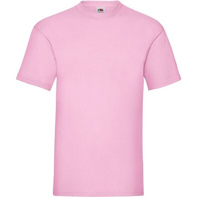 FRUIT OF THE LOOM ® Unisex T-Shirt Valueweight T, light pink, S