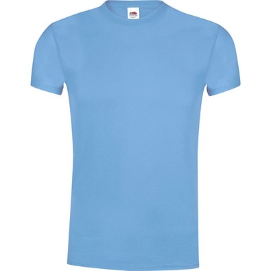 FRUIT OF THE LOOM® Unisex T-Shirt Original T, L, HELLBLAU