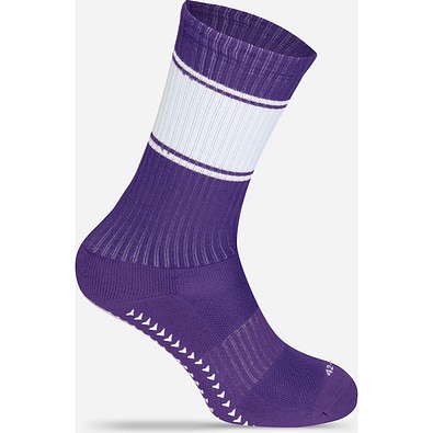 Fußballsocken, 37-41, Purple / White