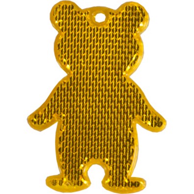 Fußgängerreflektor Bär, orange