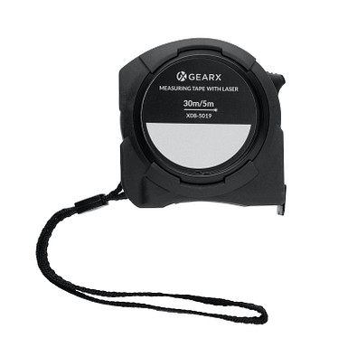 Gear X 5m Maßband mit 30m Laser, schwarz