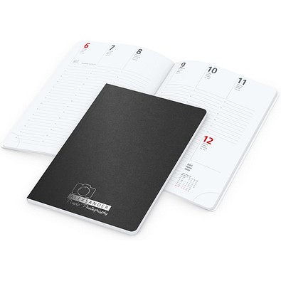 Geiger-Notes Buchkalender Prestige-Flexx Bestseller, schwarz inkl. Silberprägung