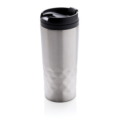 XD COLLECTION Geometrischer Becher, 300 ml, silber