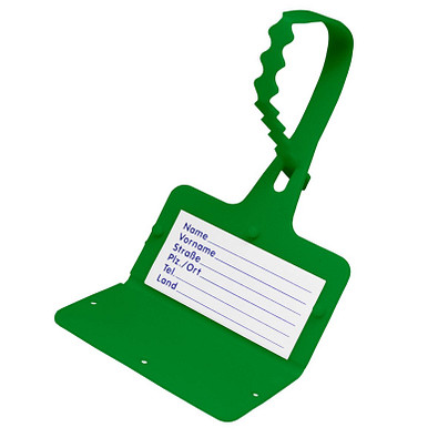 Gepäckanhänger "Address", standard-grün Gepäckanhänger "Address", standard-grün