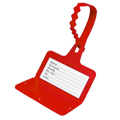 Gepäckanhänger "Address", standard-rot Gepäckanhänger "Address", standard-rot