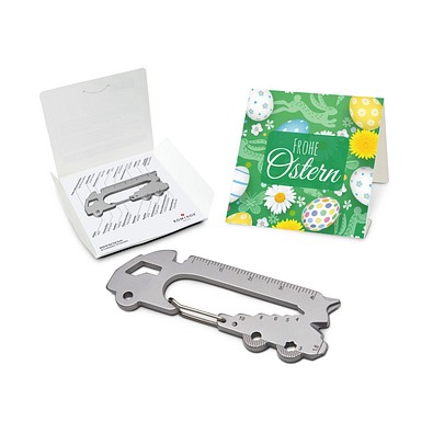 ROMINOX® Key Tool Truck / LKW (22 Funktionen) im Motiv-Mäppchen Frohe Ostern, grün
