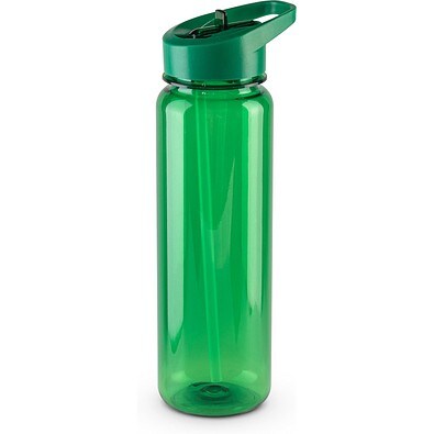 GILMORE. Sportflasche (750ml) aus recyceltem PET (100% rPET) mit glänzender transluzenter Oberfläche, Grün