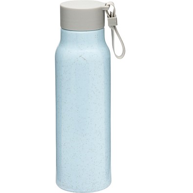 Glas-Trinkflasche ECO DRINK mit Ummantelung,blau