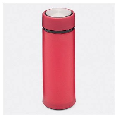 Glas-Trinkflasche ELEGANT DRINK,magenta